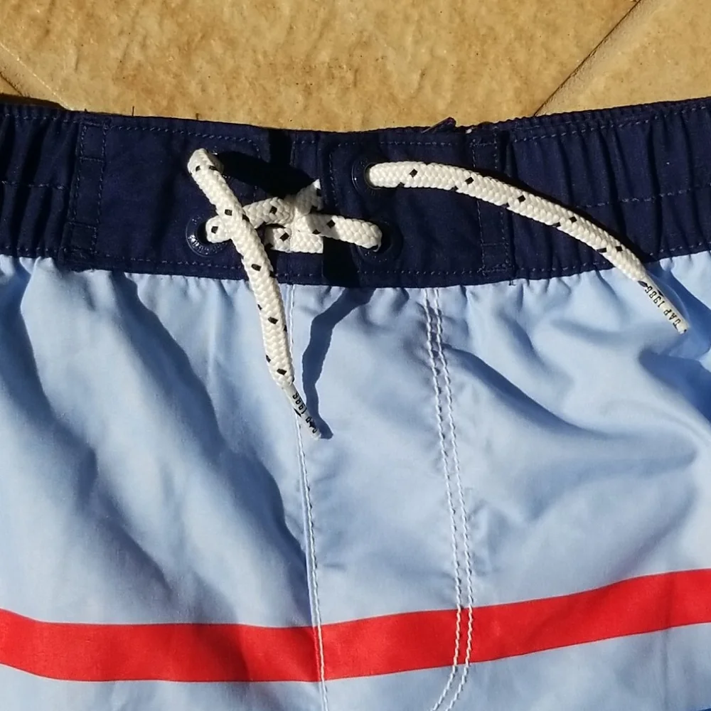 GAP light blue stripe trunks xxl 14